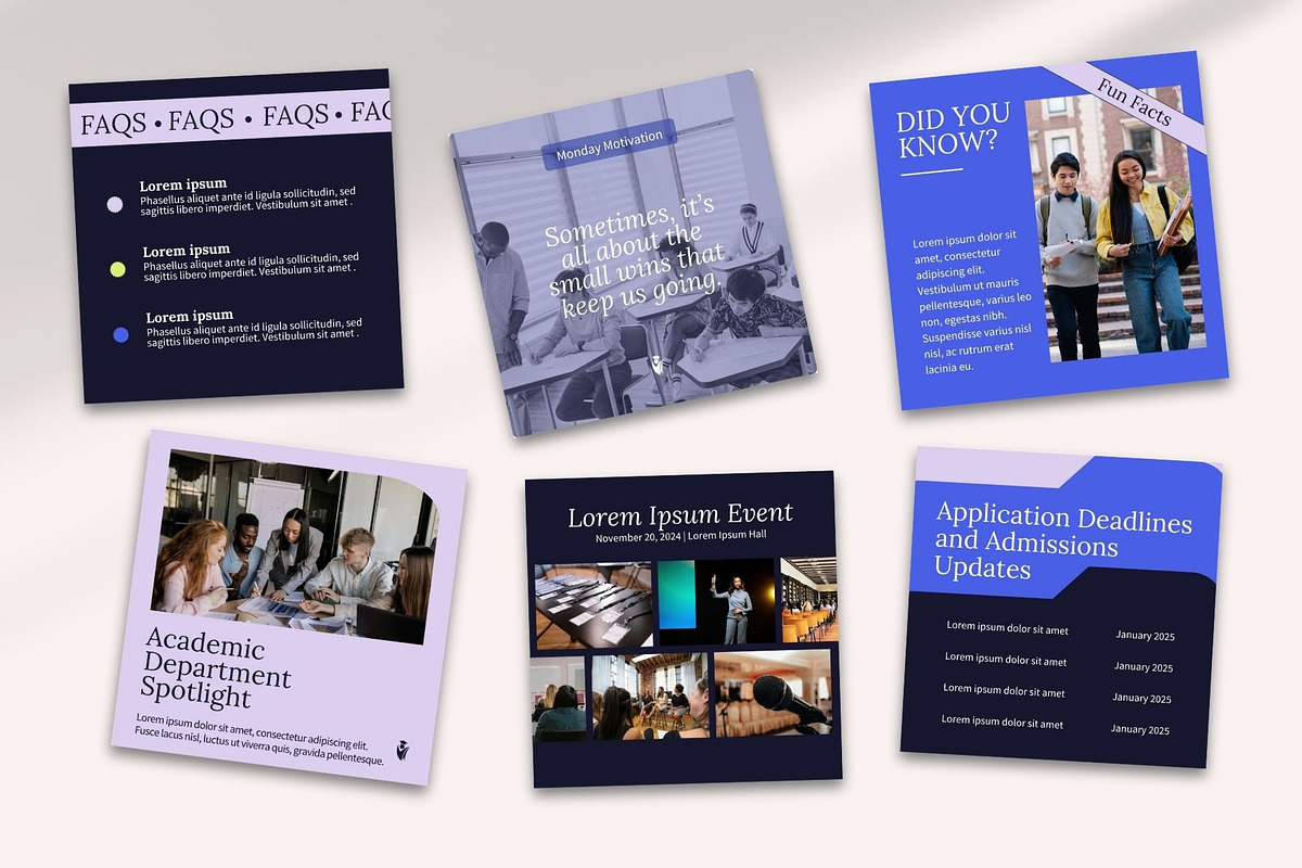 Academia | Higher Education Template, a Social Media Template by Artfullyours (Photo 9 of 11)