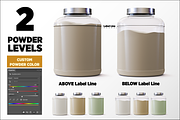 5lb Whey Protein Jar Mockup A3-Pro, a Packaging Mockup by Design Warlord (Thumbnail 3 of 16)