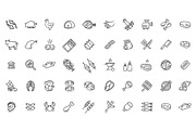 Set of Meat Icons, a Food Illustration by Tettygreen (Thumbnail 1 of 3)
