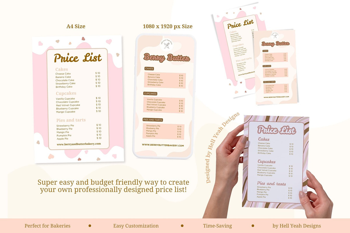 Bakery Brand Stationery Bundle, a Stationery Template by Hell Yeah Designs (Photo 11 of 12)