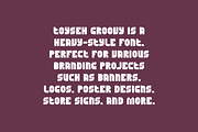 Toyseh Groovy - Heavy Font, a Sans Serif Font by Iqsiart Studio (Thumbnail 5 of 7)