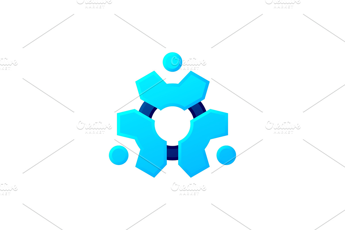 people gear cog cogs logo vector, a Branding & Logo Template by VSTRD ...