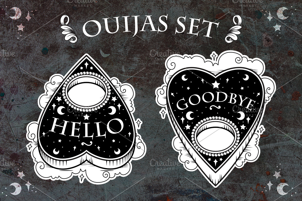 Ouija Planchette - Occult Set, an Illustration by Candy Horror Shop (Photo 1 of 3)