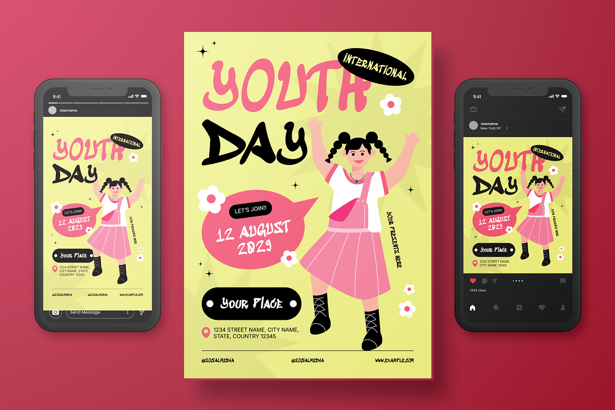 International Youth Day Flyer Set, a Flyer Template by Annora Studio (Photo 3 of 6)
