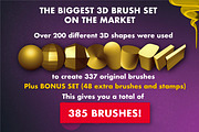 3D ABSOLUTE Brush Bundle, a Brush Add-On by Magnatype (Thumbnail 2 of 10)