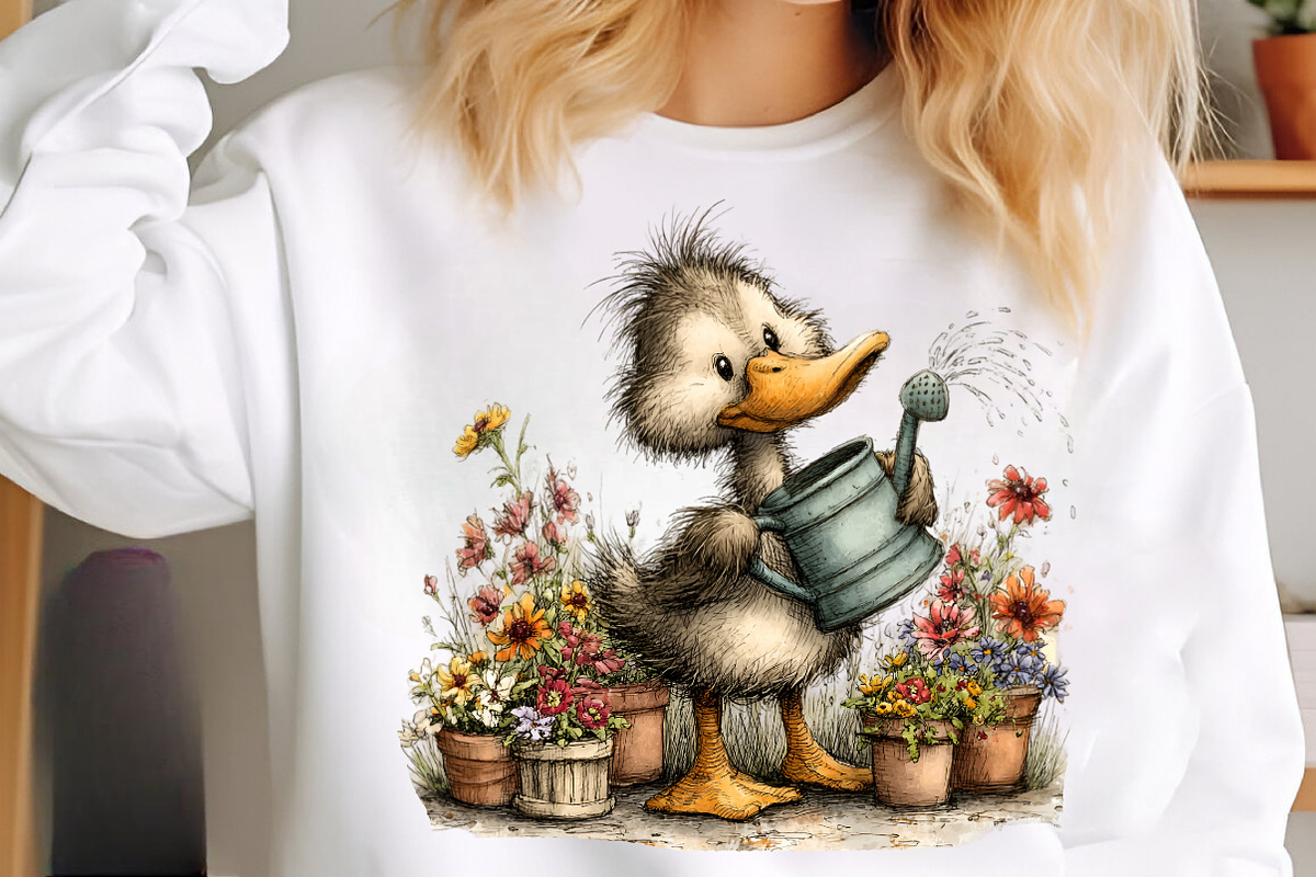 Whimsical summer duck clipart, an Illustration by SinaCreation (Photo 6 of 7)
