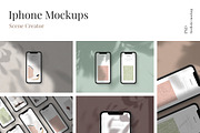 iPhone Mockups - scene creator, a Product Mockup by Digital Breath templates (Thumbnail 1 of 6)