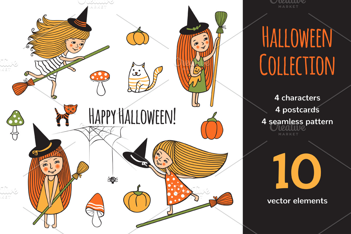 Halloween Collection, an Illustration by EvgeniaV (Photo 1 of 3)