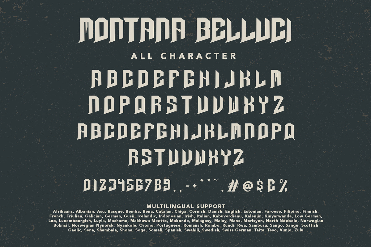 Montana Belluci, a Blackletter Font by HATFSTUDIO (Photo 7 of 8)