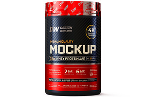 2lb Whey Protein Jar Mockup B1-Pro