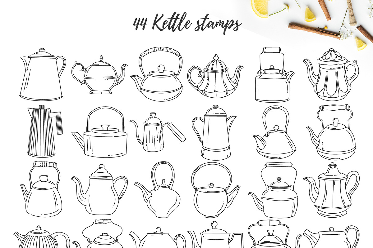 Kettles Stamp Brushes| for Procreate, a Brush Add-On by Wander Designs (Photo 5 of 5)