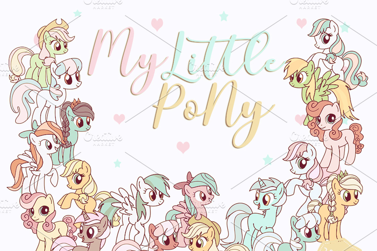 My Little Pony Clipart Unicorn PNG, an Animal Illustration by Bamboobear Books Shop (Photo 1 of 3)