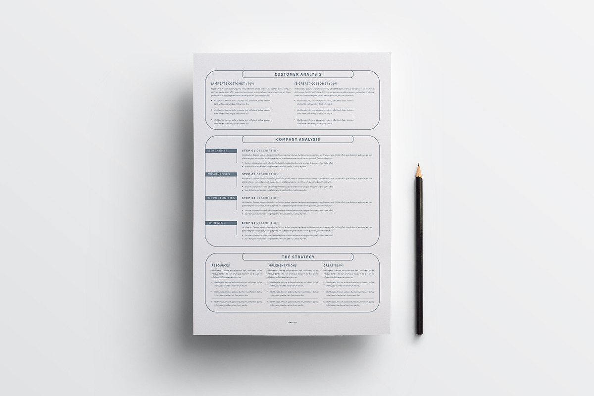 Strategic Plan | MS Word & Indesign, a Stationery Template by obayes (Photo 4 of 5)