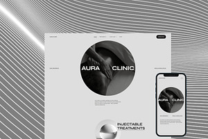 Aura Clinic - Squarespace Template