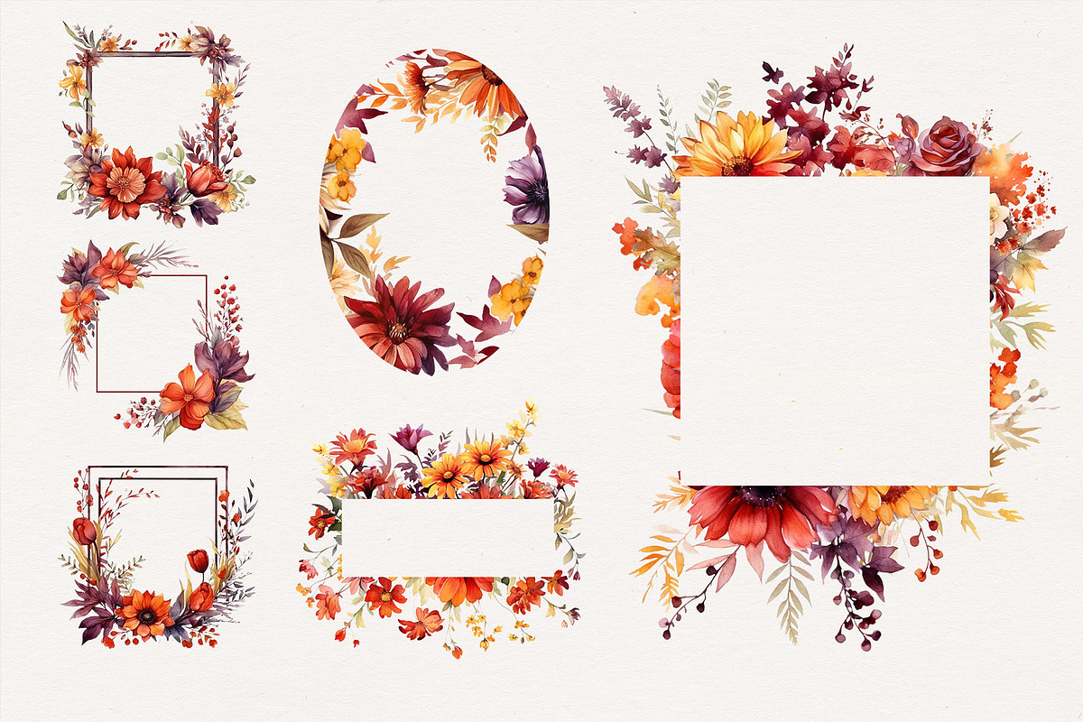 Harvest Bloom Watercolor, an Object Graphic by Digital Vintage (Photo 4 of 8)