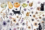 Autumn Halloween clipart, an Illustration by RushkinaAntonina (Thumbnail 5 of 6)