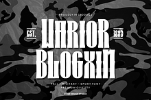 Warior Blogxim Tall & Military Font