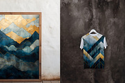 Geometric mountain landscape., a Wallpaper Graphic by O m N i  Studio (Thumbnail 14 of 15)