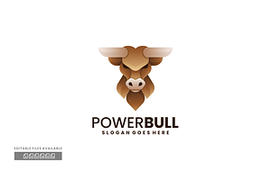Power Bull Gradient Colorful Logo, a Branding & Logo Template by ivan_artnivora