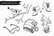 Spring objects collection, an Object Graphic by Olly Molly (Thumbnail 2 of 2)