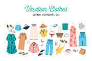 Stylish vacation clothes set, an Illustration by Good Studio (Thumbnail 1 of 4)