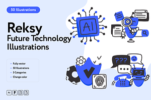 Reksy Future Technology, a Technology Illustration by Welovegraphics