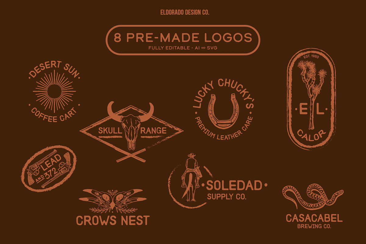 Western Graphic Pack -Vintage Desert, an Animal Illustration by Eldorado Design Co. (Photo 3 of 6)