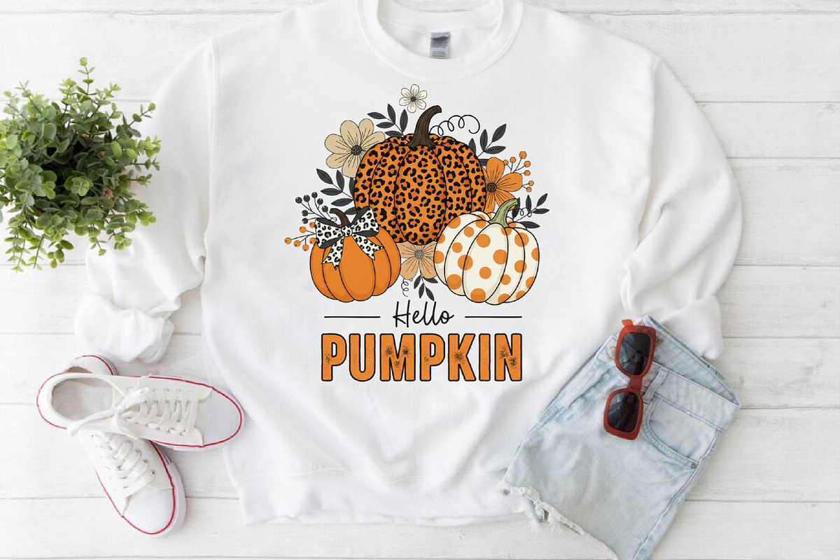 Fall Floral Pumpkin Png, an Illustration by Craft Nest (Photo 6 of 6)