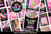 Pastel Neon Newsletter Templates, an Email Template by SunshineStudioBoutique (Thumbnail 1 of 8)
