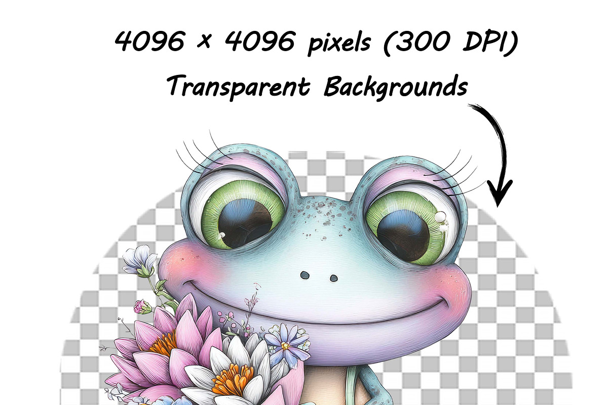 Whimsical Floral Animal Clipart Set, an Illustration by one-touch (Photo 5 of 16)