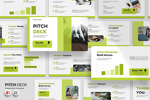 Pitch Deck - PowerPoint Template, a Presentation Template by QR Design Studio