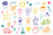 Children's drawing vector set, an Education Illustration by Hala (Thumbnail 1 of 5)