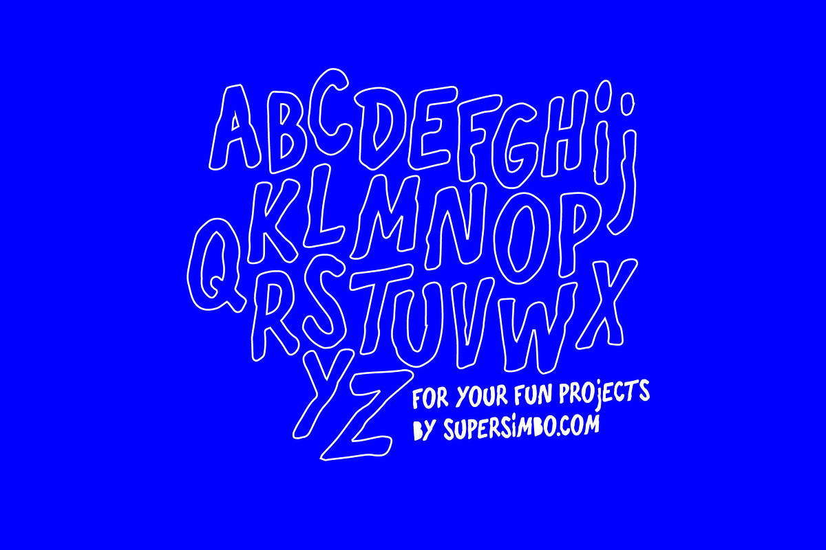 Still Weird | Hand Drawn Letters, a Handwritten Font by Supersimbo © (Photo 6 of 8)