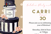 DIY Cake Printable Invitation, a Graphic by Artseez (Thumbnail 2 of 2)