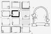 55 hand drawn cute frame, a Decorative Illustration by Pikgura (Thumbnail 2 of 5)