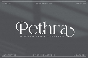 Pethra - Modern Serif Font