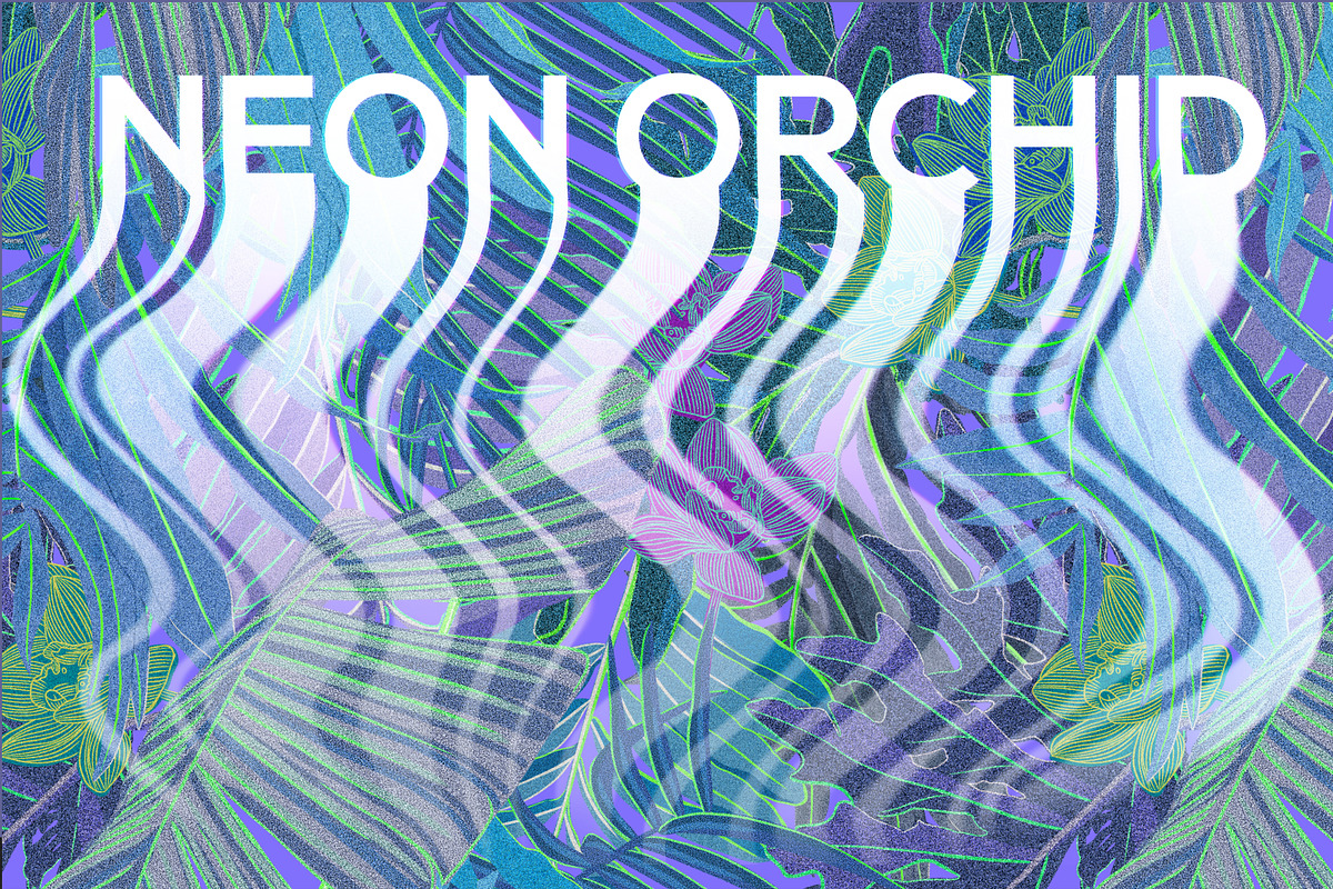 NEON ORCHID seamless patterns, a Pattern Graphic by ANAKOTO (Photo 5 of 18)