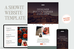 Showit Website Template - Sonora