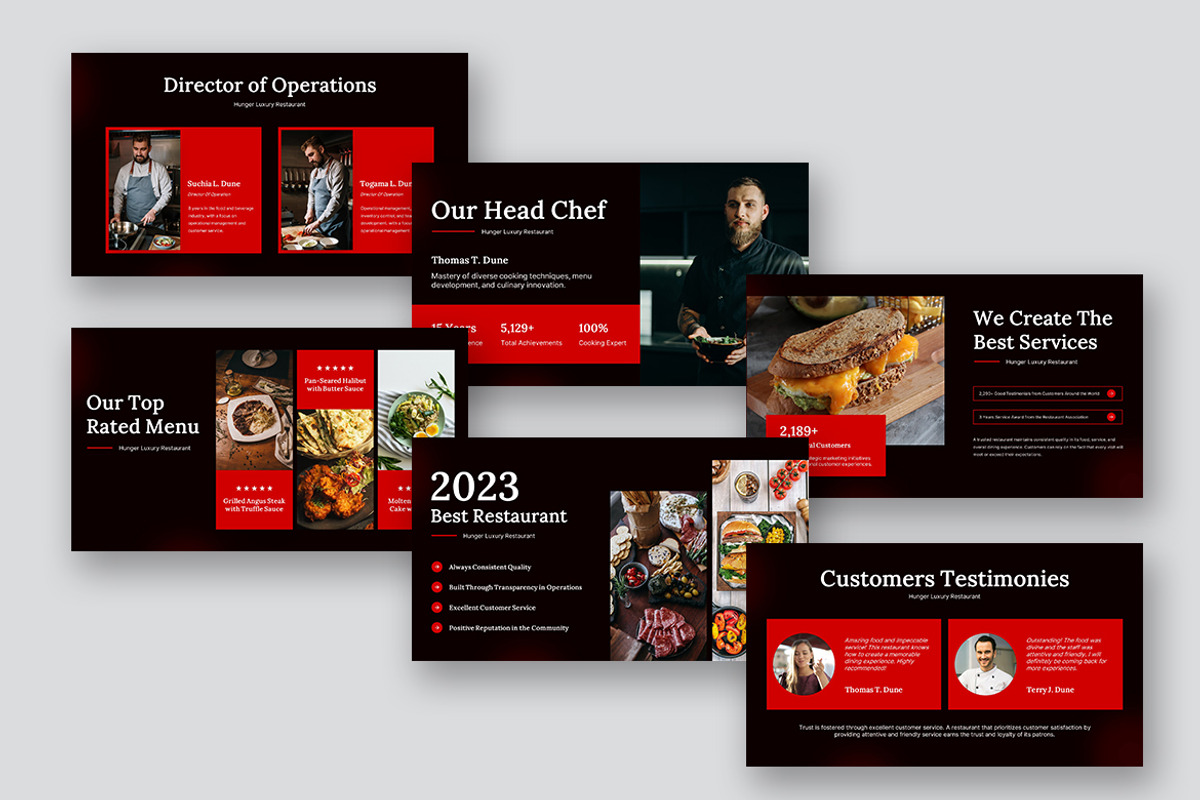 Hunger Luxury Restaurant Powerpoint, a Presentation Template by kerismaker (Photo 6 of 10)