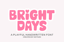 Bright Days - Display Font