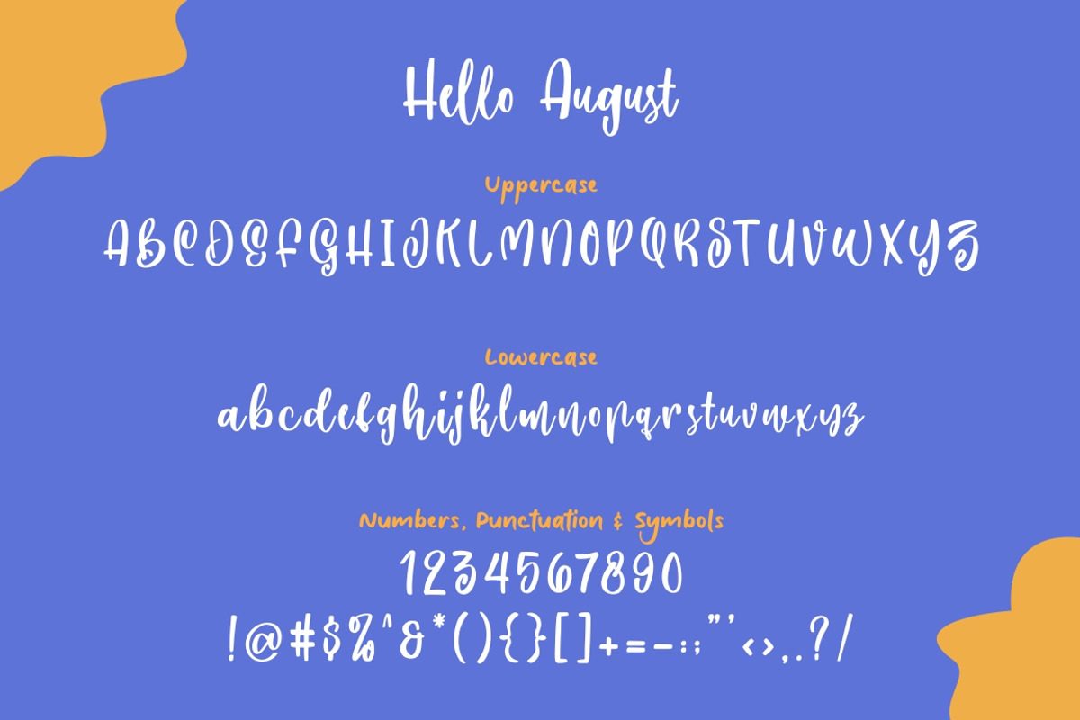 Hello August a Handwritten, a Script Font by Good Java Studio (Photo 4 of 9)