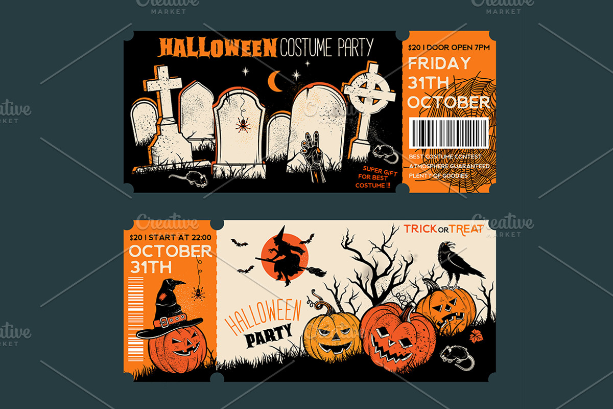 Halloween banner template., an Illustration by Moloko88 (Photo 4 of 4)