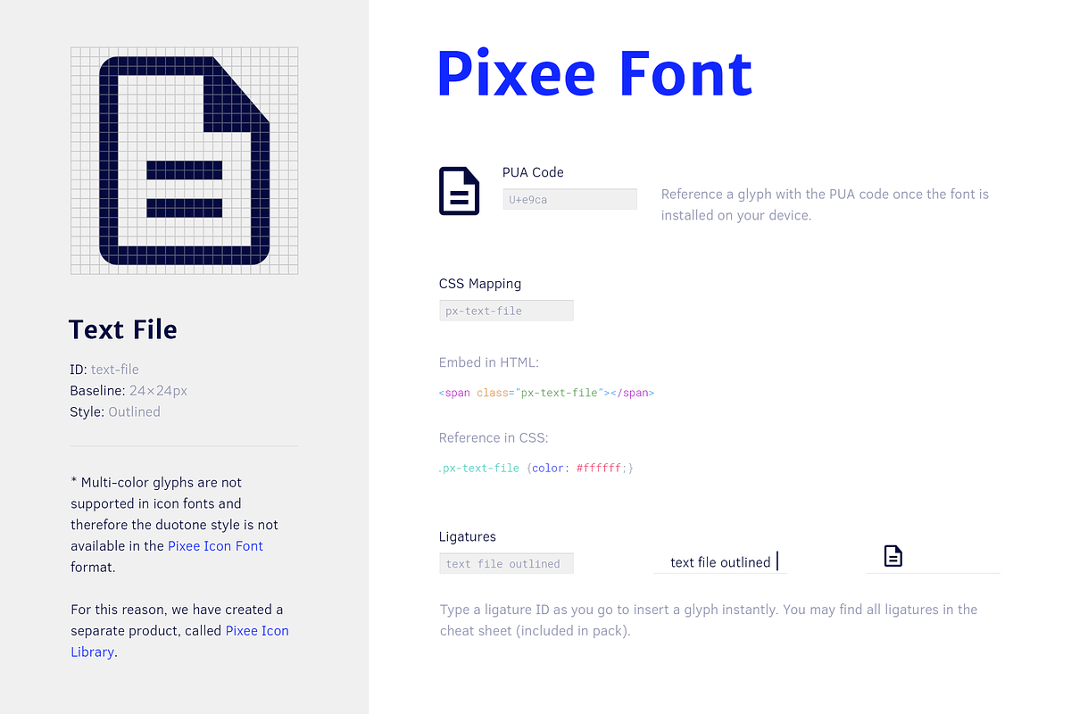 Pixee Icon Font preview 6