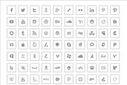 Social Icons - 154 Simple & Clean, an Icon by Black.dot™ (Thumbnail 2 of 3)