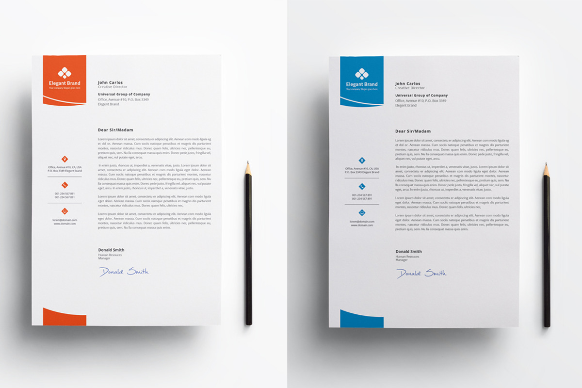 Letterhead, a Stationery Template by Pxl_graphic (Photo 3 of 3)