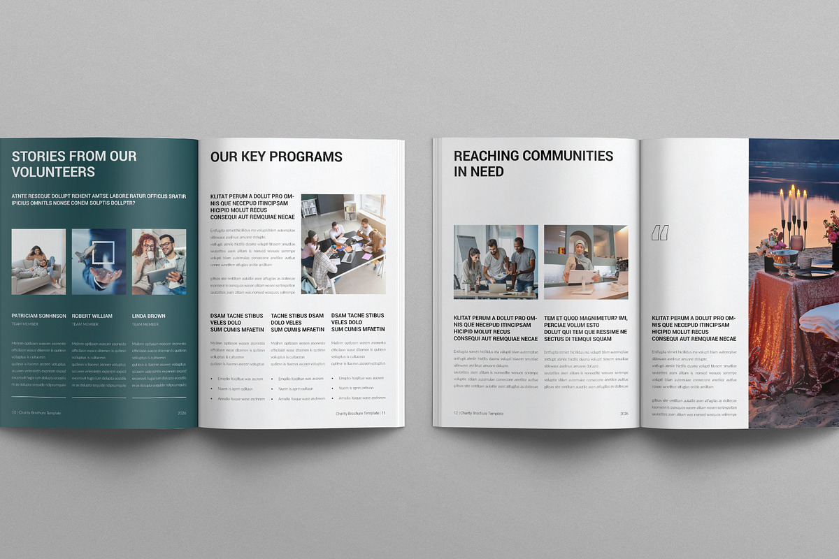 Charity Brochure Template, a Brochure Template by E-Type (Photo 5 of 7)