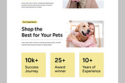 Pet Care Landing Page, a Landing Page Template by CreativeShaper (Thumbnail 3 of 5)