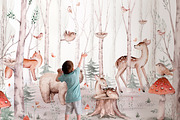 Watercolor woodland collection, an Animal Illustration by Peace ART (Thumbnail 11 of 14)