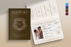 Passport Invitation Template, an Invitation Template by BrandPacks