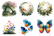 Watercolor Spring Clipart Bundle, an Illustration by DreamArtGraphic (Thumbnail 4 of 4)